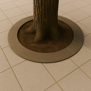 TG-10 | Στρογγυλό Κάλυμμα Δέντρου με Μινιμαλιστικό Σχέδιο – Minimal Line