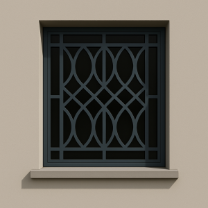 Κάγκελο Παραθύρου WSG-08| Κυκλικό Μπλε